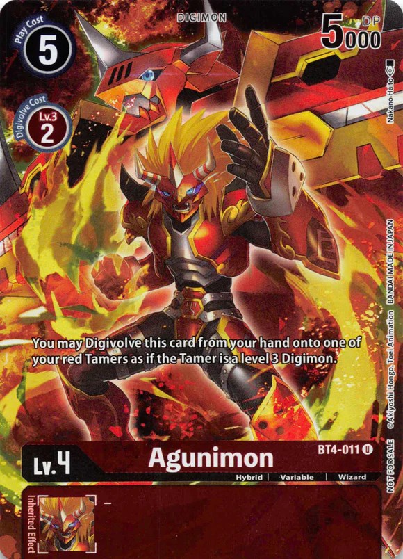 Agunimon [BT4-011] (Tamer's Evolution Box 2) [Great Legend Promos] | Mindsight Gaming