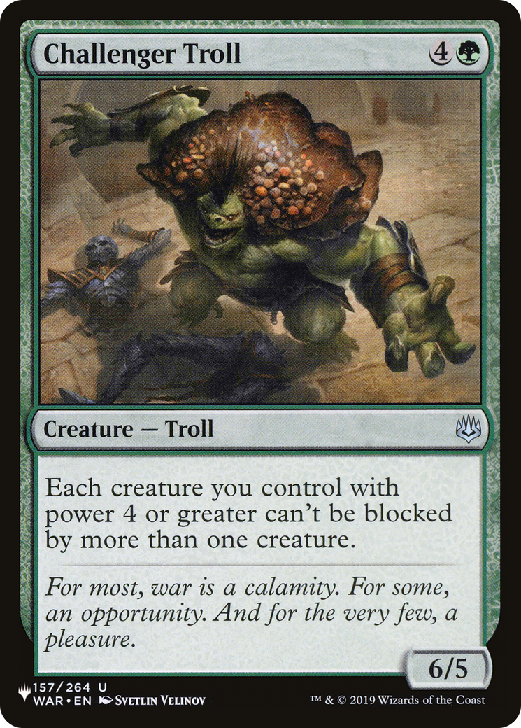 Challenger Troll [The List Reprints] | Mindsight Gaming