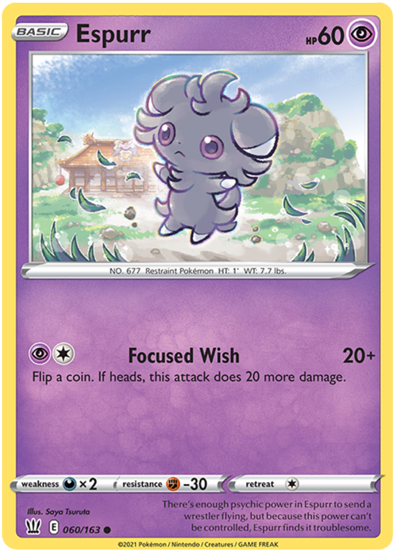 Espurr (060/163) [Sword & Shield: Battle Styles] | Mindsight Gaming