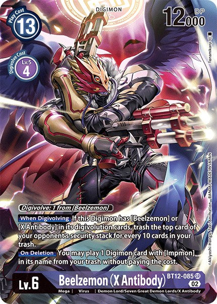 Beelzemon (X Antibody) [BT12-085] (Alternate Art) [Across Time] | Mindsight Gaming