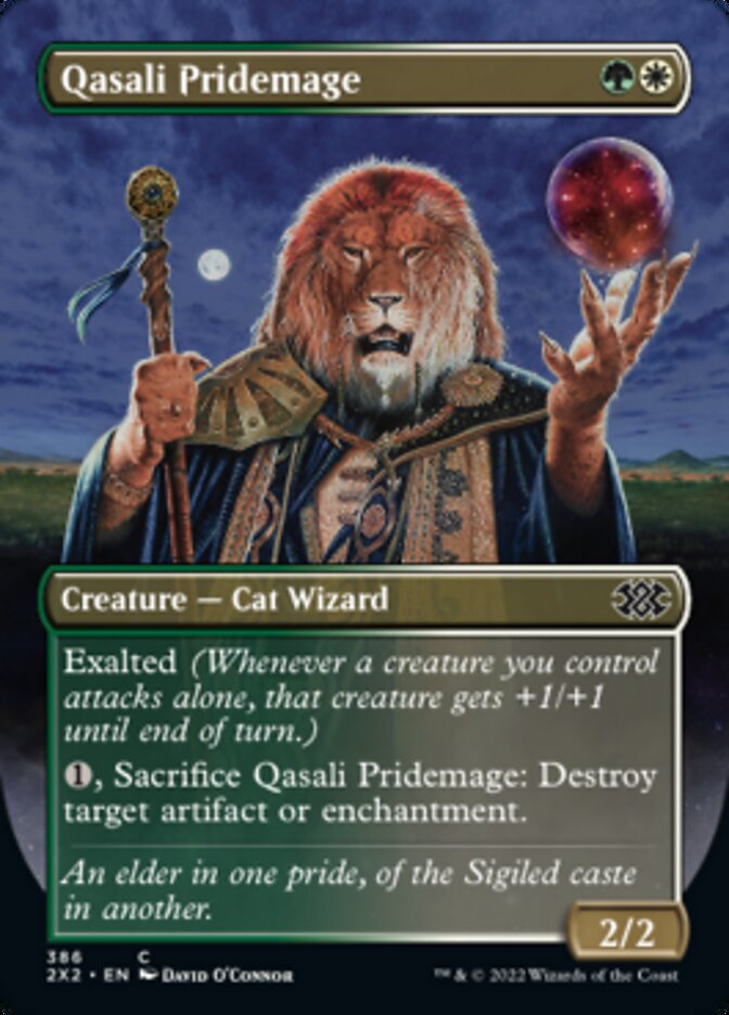 Qasali Pridemage (Borderless Alternate Art) [Double Masters 2022] | Mindsight Gaming