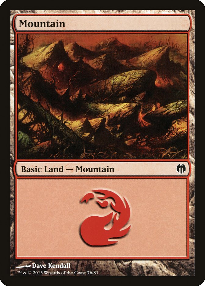 Mountain (76) [Duel Decks: Heroes vs. Monsters] | Mindsight Gaming