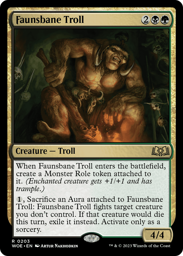 Faunsbane Troll [Wilds of Eldraine] | Mindsight Gaming