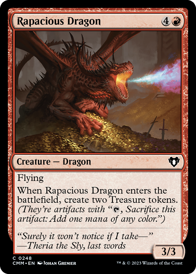 Rapacious Dragon [Commander Masters] | Mindsight Gaming