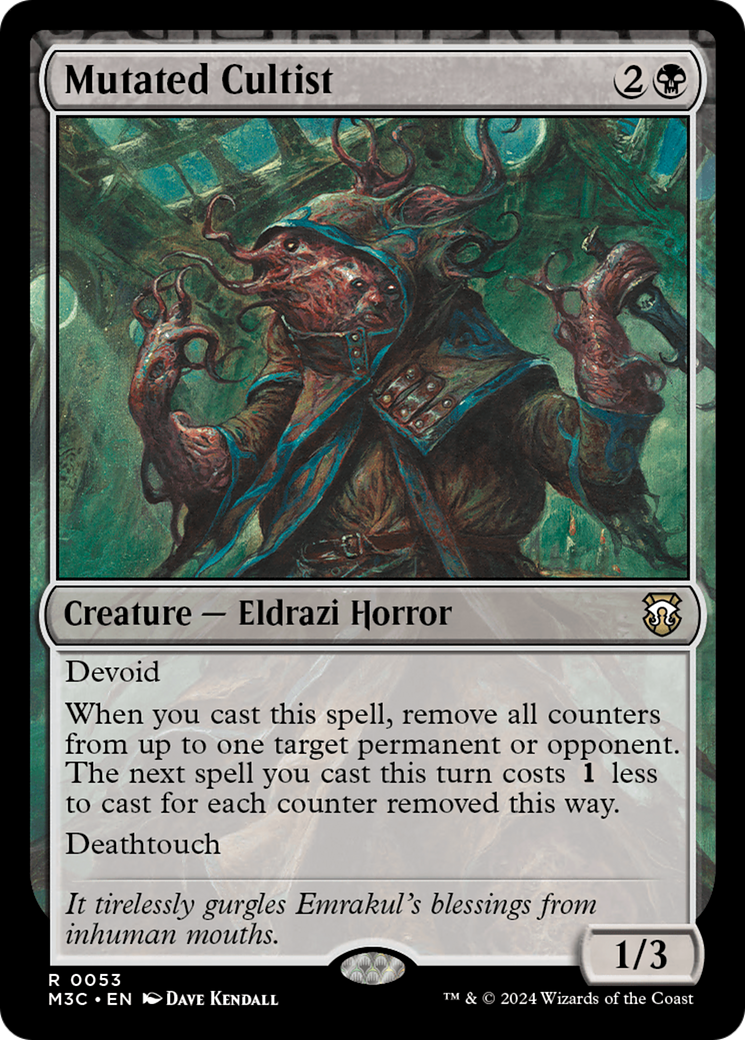 Mutated Cultist [Modern Horizons 3 Commander] | Mindsight Gaming