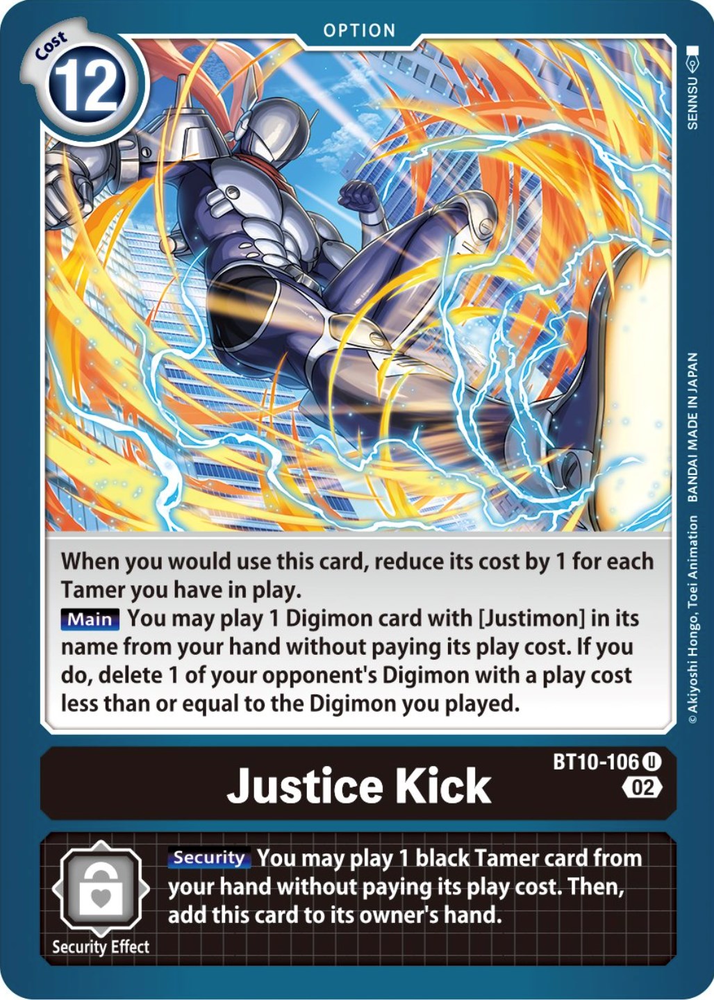 Justice Kick [BT10-106] [Xros Encounter] | Mindsight Gaming