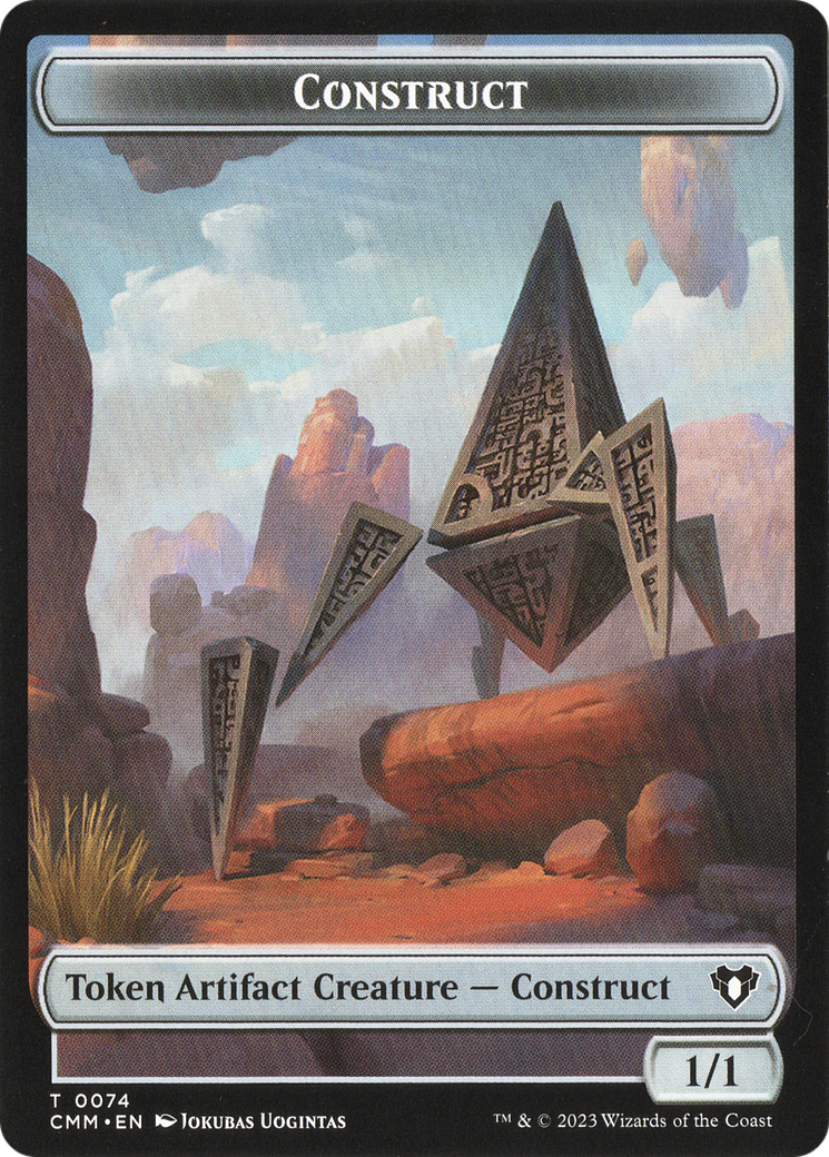 Thopter // Construct (0074) Double-Sided Token [Commander Masters Tokens] | Mindsight Gaming