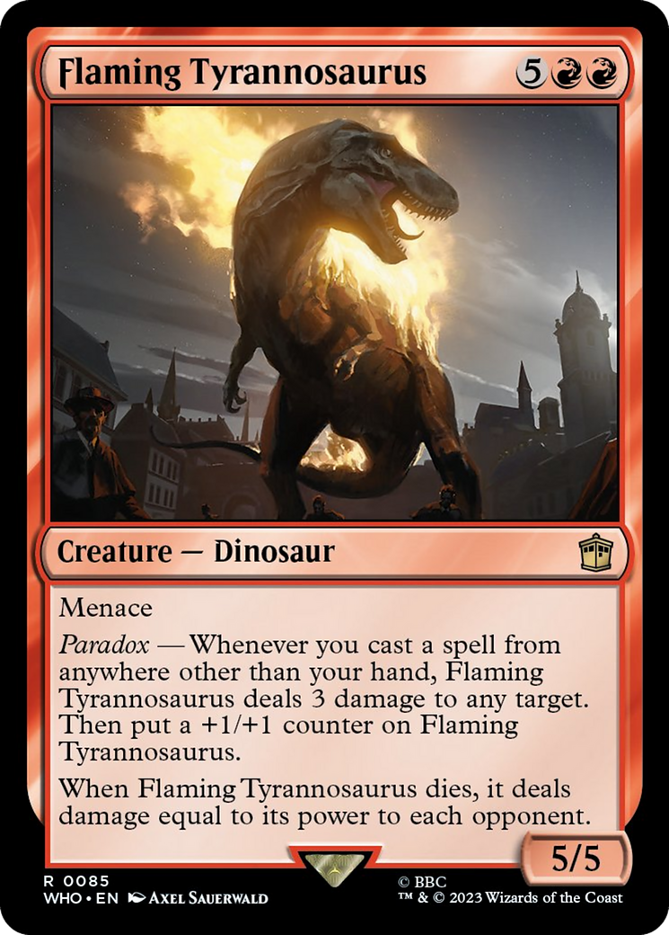 Flaming Tyrannosaurus [Doctor Who] | Mindsight Gaming