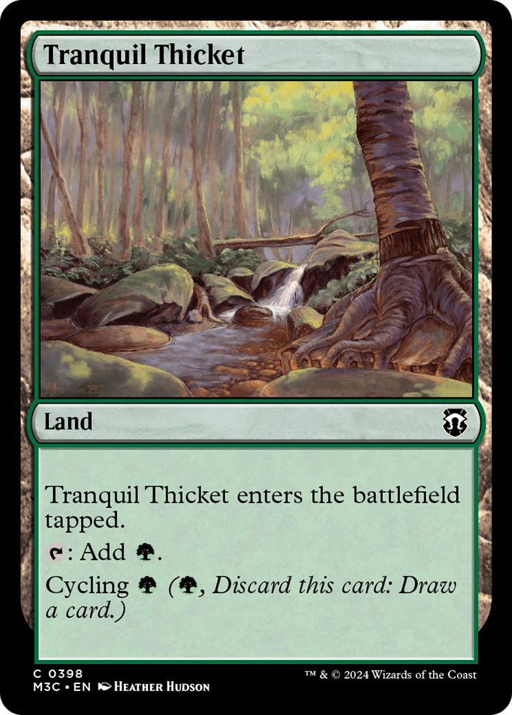 Tranquil Thicket (Ripple Foil) [Modern Horizons 3 Commander] | Mindsight Gaming