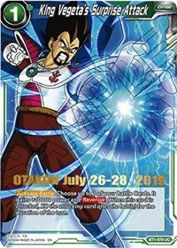 King Vegeta's Surprise Attack (OTAKON 2019) (BT1-079) [Promotion Cards] | Mindsight Gaming