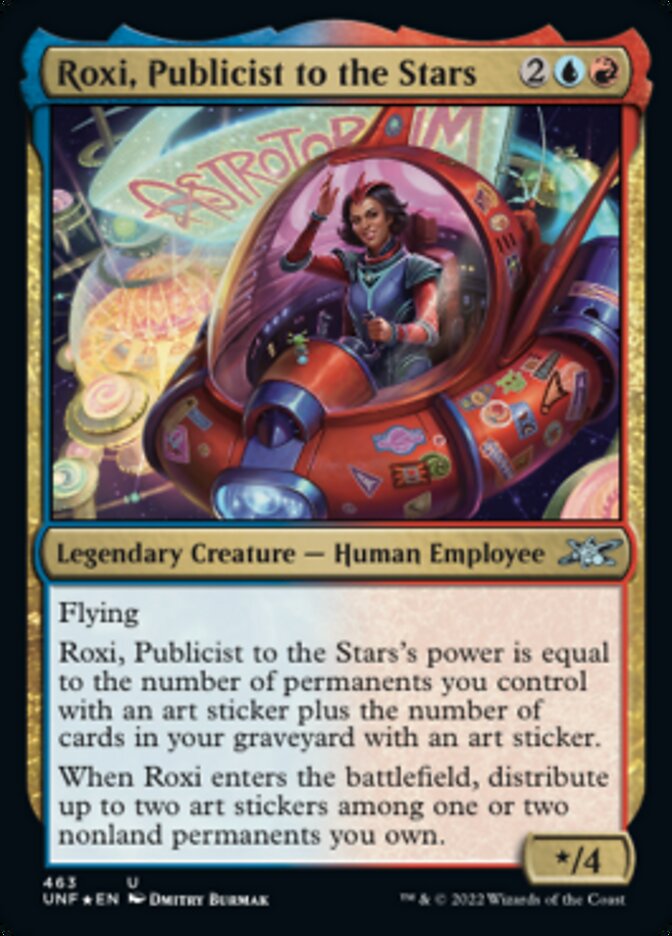 Roxi, Publicist to the Stars (Galaxy Foil) [Unfinity] | Mindsight Gaming