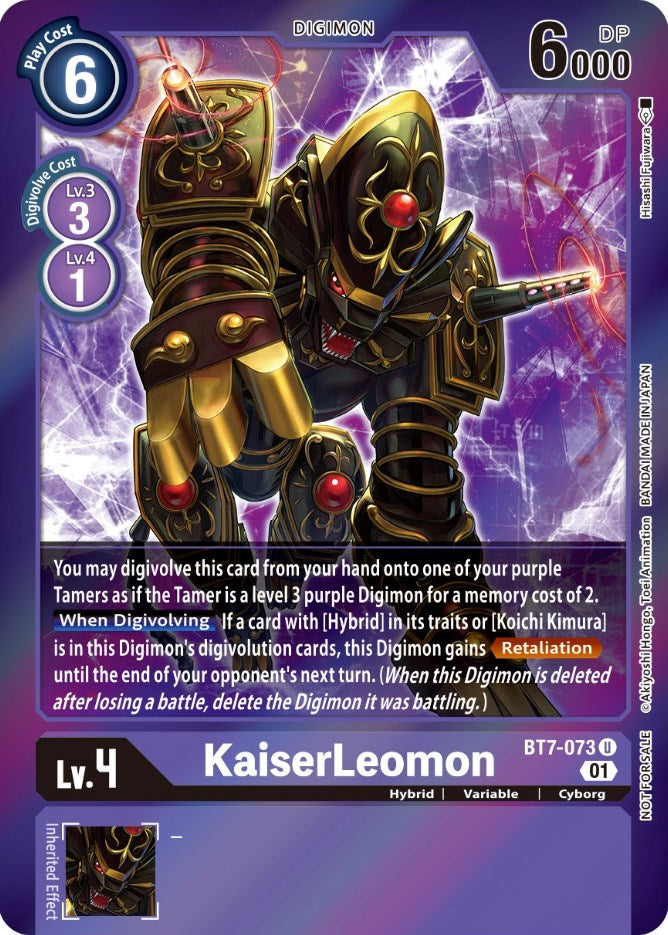 KaiserLeomon [BT7-073] (Event Pack 3) [Next Adventure Promos] | Mindsight Gaming