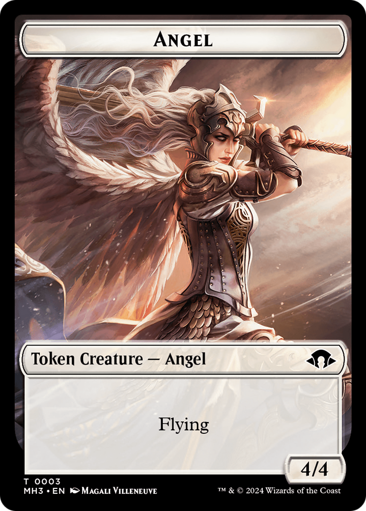 Eldrazi Spawn // Angel Double-Sided Token [Modern Horizons 3 Tokens] | Mindsight Gaming