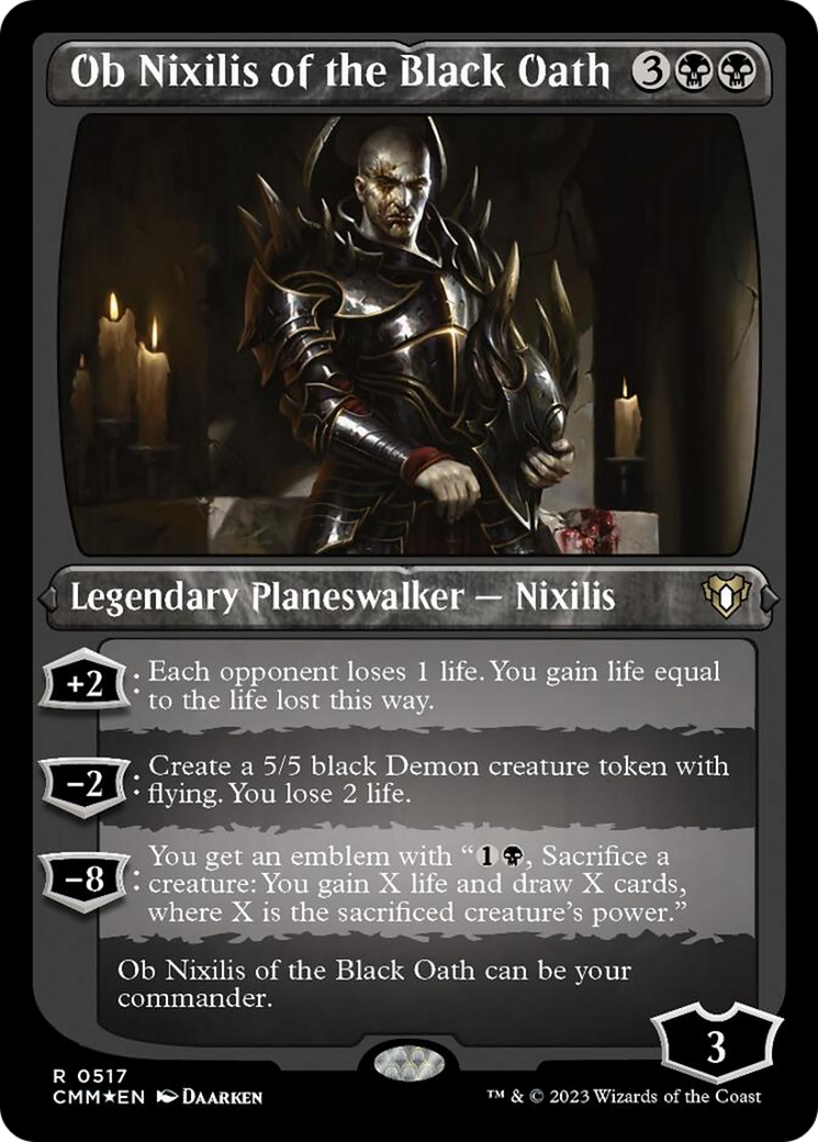 Ob Nixilis of the Black Oath (Foil Etched) [Commander Masters] | Mindsight Gaming