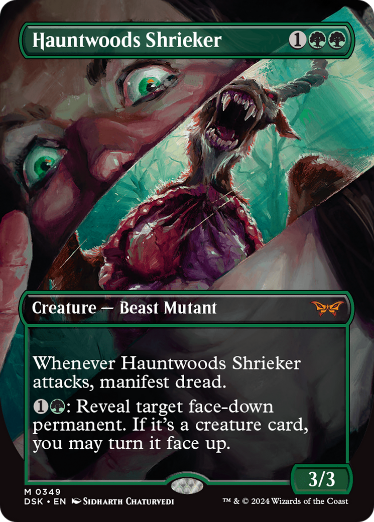 Hauntwoods Shrieker (Borderless) [Duskmourn: House of Horror] | Mindsight Gaming