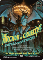 Archon of Cruelty (Showcase) [Duskmourn: House of Horror Commander] | Mindsight Gaming