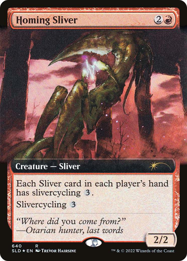 Homing Sliver (Extended Art) [Secret Lair Drop Promos] | Mindsight Gaming