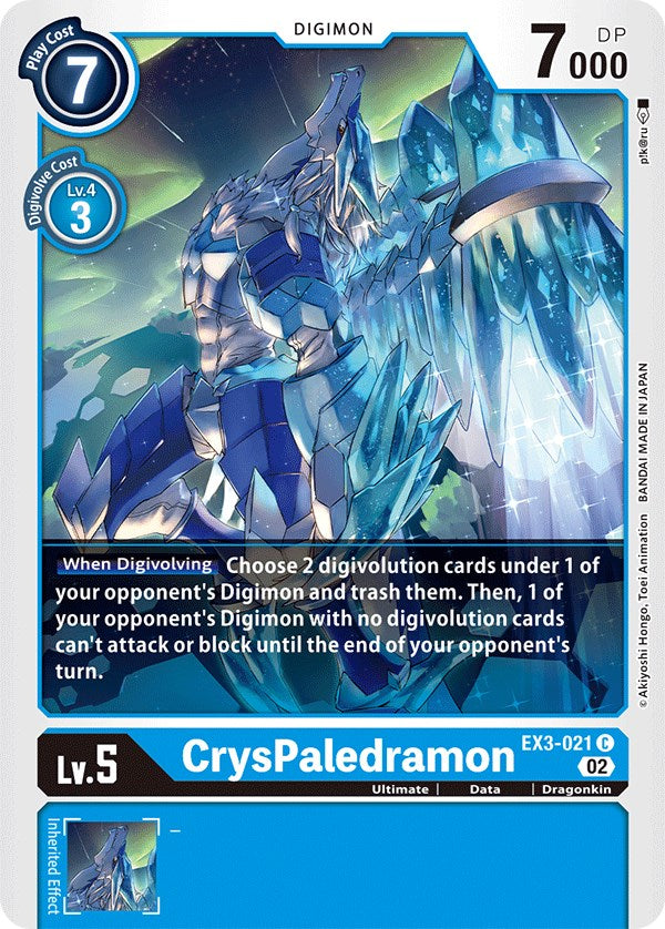 CrysPaledramon [EX3-021] [Draconic Roar] | Mindsight Gaming