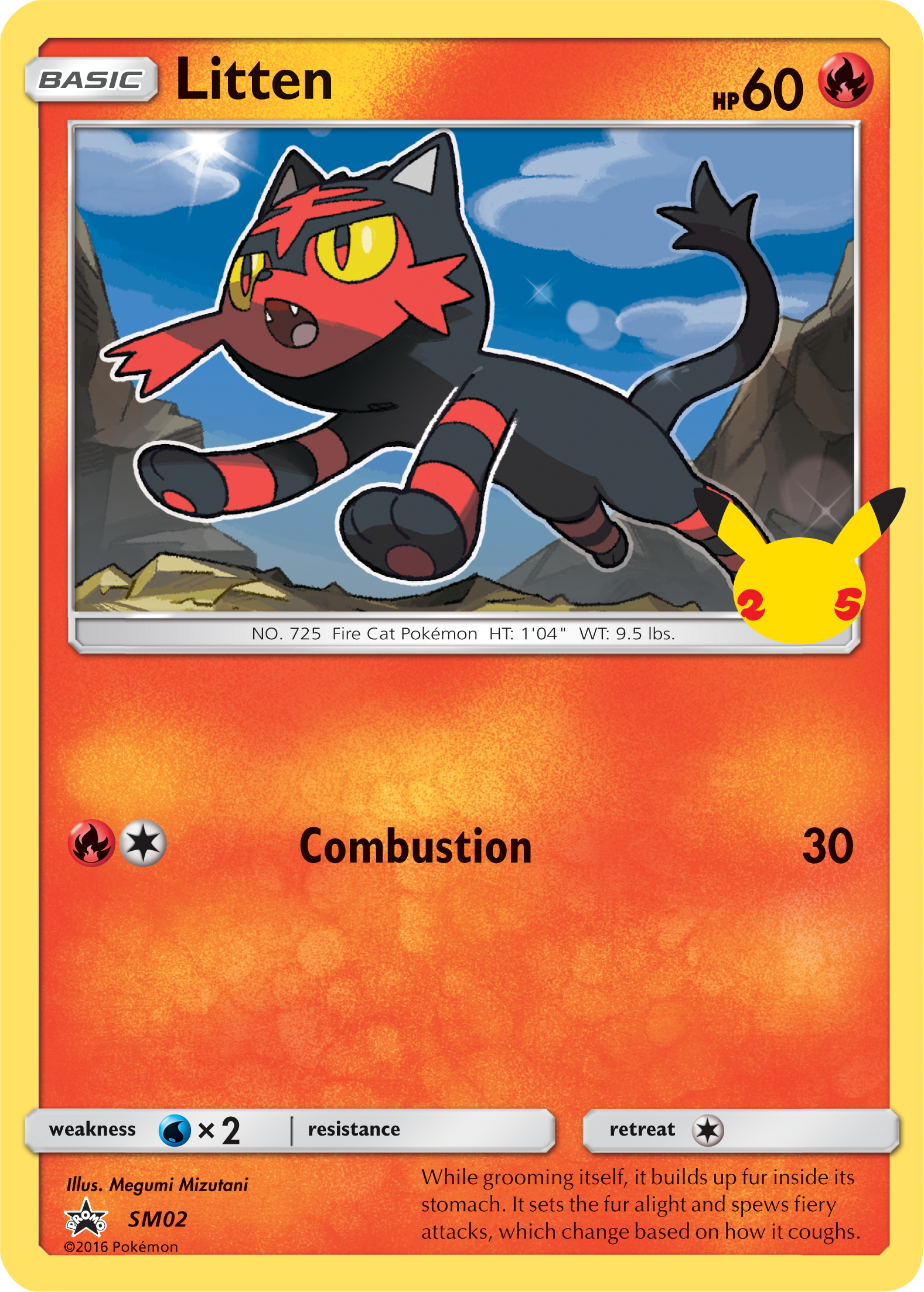 Litten (SM02) (Jumbo Card) [First Partner Pack] | Mindsight Gaming