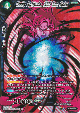 Godly Aptitude, SSG Son Goku (P-164) [Promotion Cards] | Mindsight Gaming