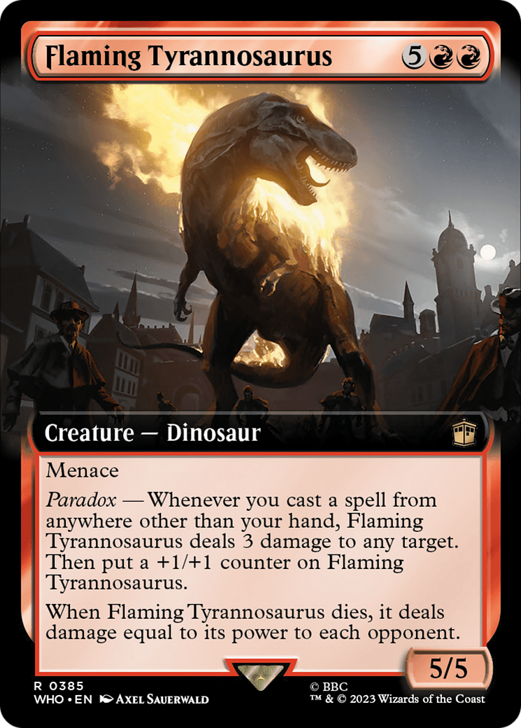 Flaming Tyrannosaurus (Extended Art) [Doctor Who] | Mindsight Gaming