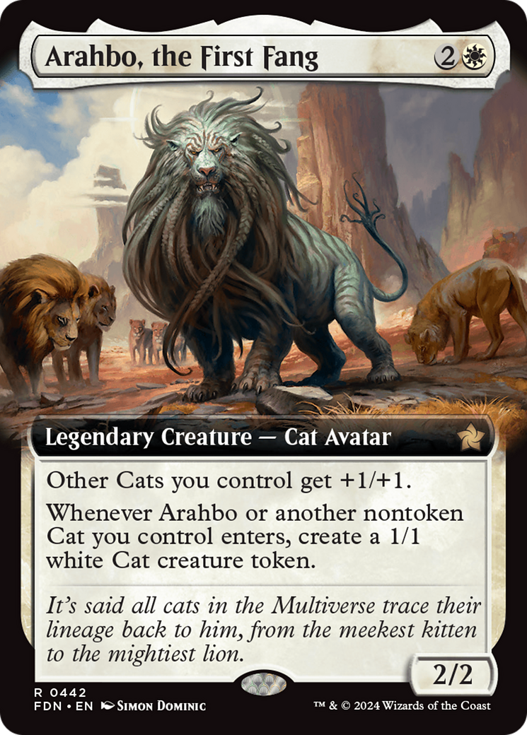 Arahbo, the First Fang (Extended Art) [Foundations] | Mindsight Gaming