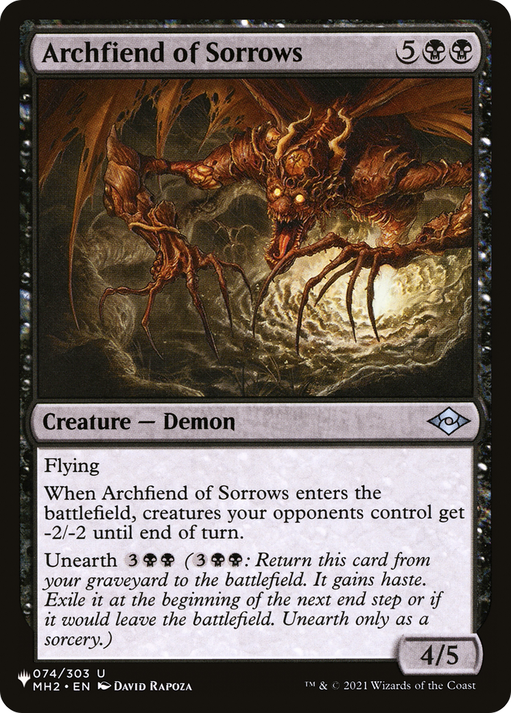 Archfiend of Sorrows [The List] | Mindsight Gaming