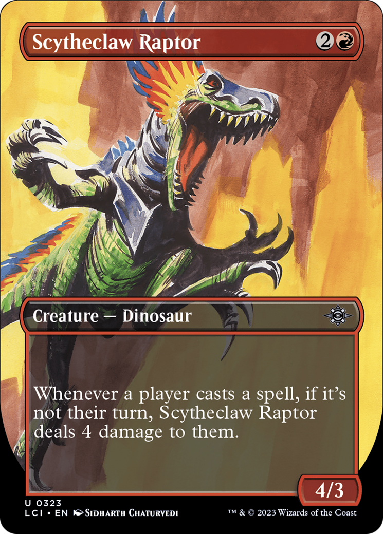 Scytheclaw Raptor (Borderless) [The Lost Caverns of Ixalan] | Mindsight Gaming