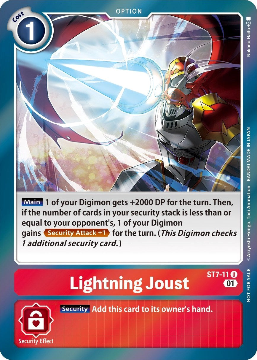 Lightning Joust [ST7-11] (Gen Con 2022) [Starter Deck: Gallantmon Promos] | Mindsight Gaming