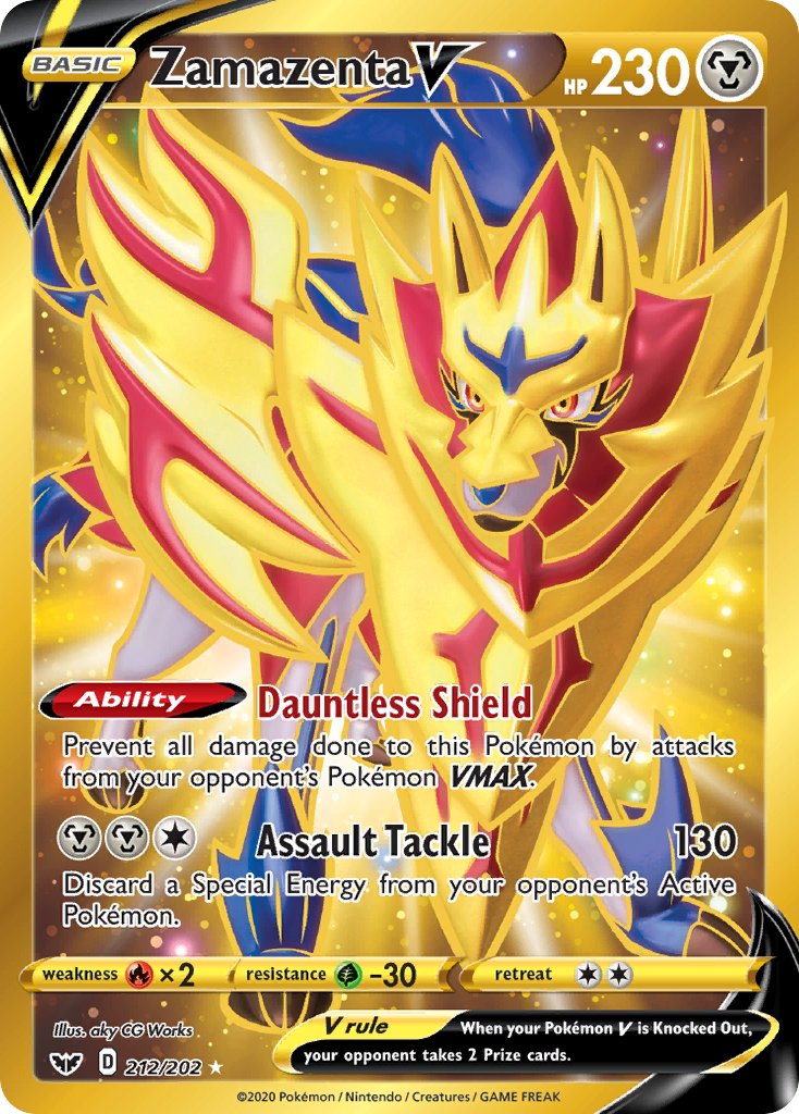 Zamazenta V (212/202) [Sword & Shield: Base Set] | Mindsight Gaming