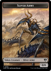 Sliver Army // Sliver Double-Sided Token [Commander Masters Tokens] | Mindsight Gaming