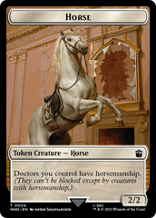 Horse // Cyberman Double-Sided Token [Doctor Who Tokens] | Mindsight Gaming