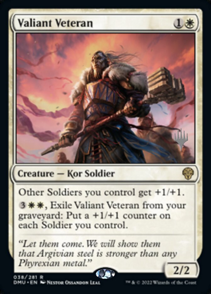 Valiant Veteran (Promo Pack) [Dominaria United Promos] | Mindsight Gaming