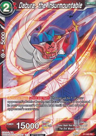 Dabura, the Insurmountable (Power Booster: World Martial Arts Tournament) (P-145) [Promotion Cards] | Mindsight Gaming