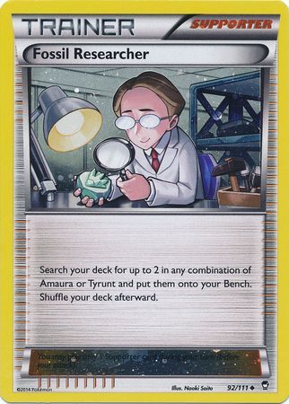 Fossil Researcher (92/111) (Cosmos Holo) [XY: Furious Fists] | Mindsight Gaming