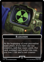 Radiation // Alien Double-Sided Token [Fallout Tokens] | Mindsight Gaming