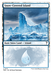 Snow-Covered Island (White Border) [Mystery Booster 2] | Mindsight Gaming