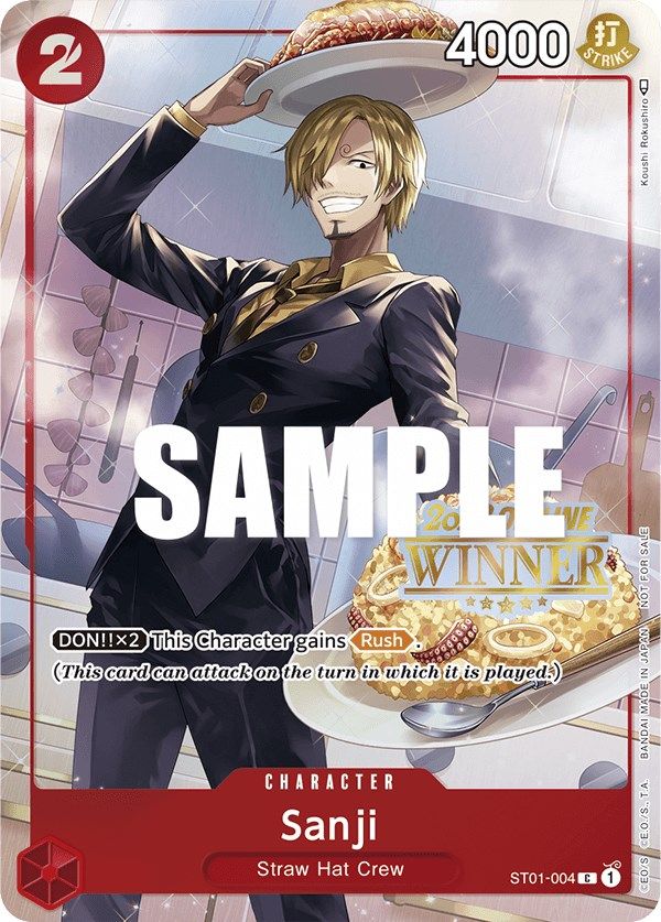 Sanji (Offline Regional 2023) [Winner] [One Piece Promotion Cards] | Mindsight Gaming