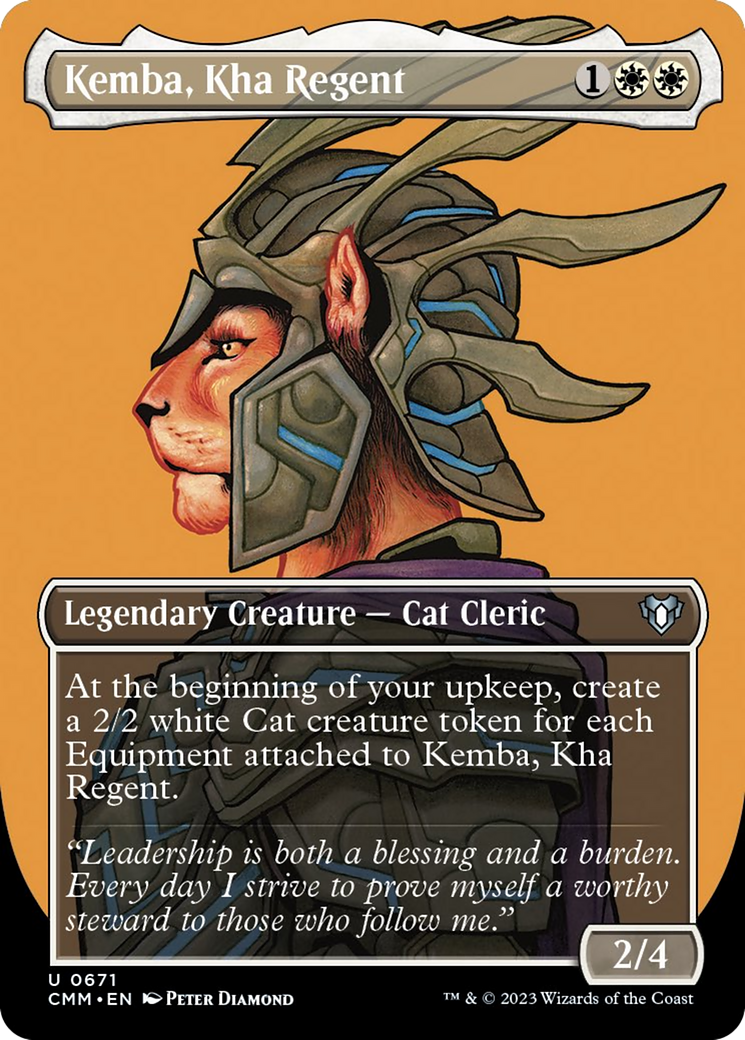 Kemba, Kha Regent (Borderless Profile) [Commander Masters] | Mindsight Gaming