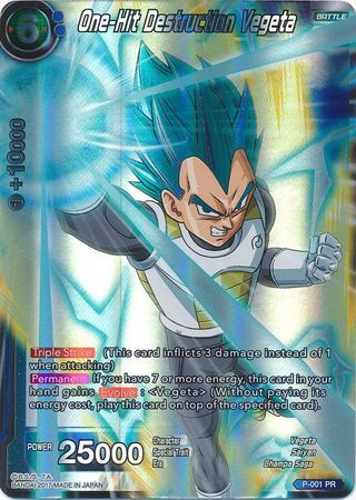 One-Hit Destruction Vegeta (P-001) [Promotion Cards] | Mindsight Gaming