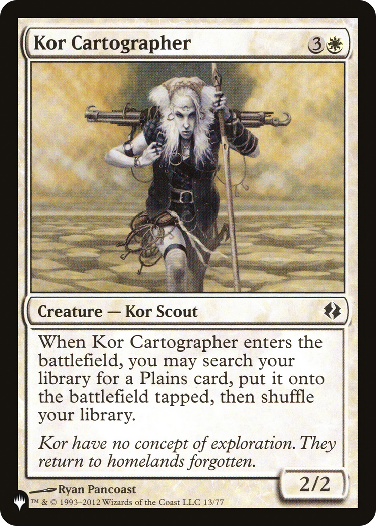 Kor Cartographer [The List Reprints] | Mindsight Gaming