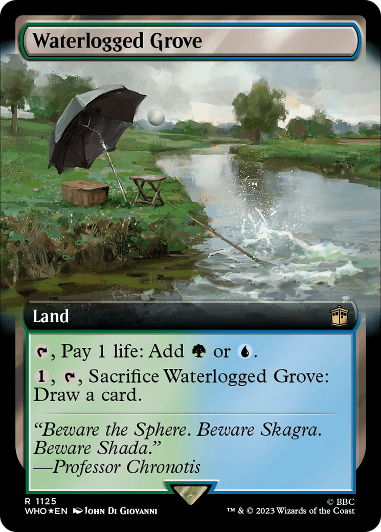 Waterlogged Grove (Extended Art) (Surge Foil) [Doctor Who] | Mindsight Gaming