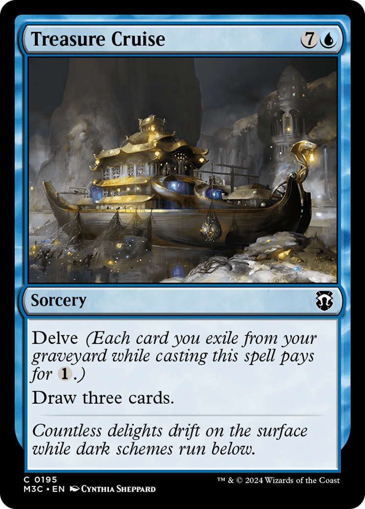 Treasure Cruise (Ripple Foil) [Modern Horizons 3 Commander] | Mindsight Gaming