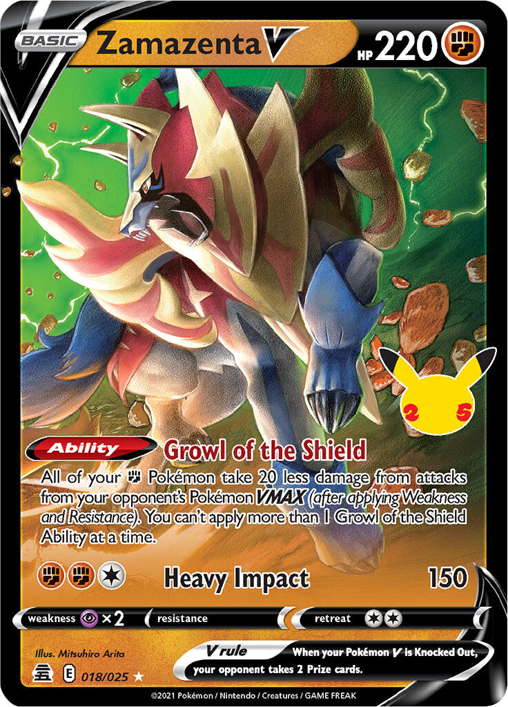 Zamazenta V (018/025) [Celebrations: 25th Anniversary] | Mindsight Gaming