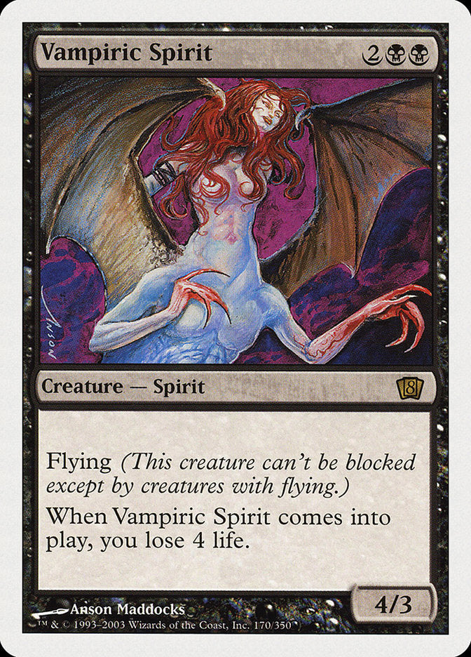 Vampiric Spirit (8th Edition) [Oversize Cards] | Mindsight Gaming