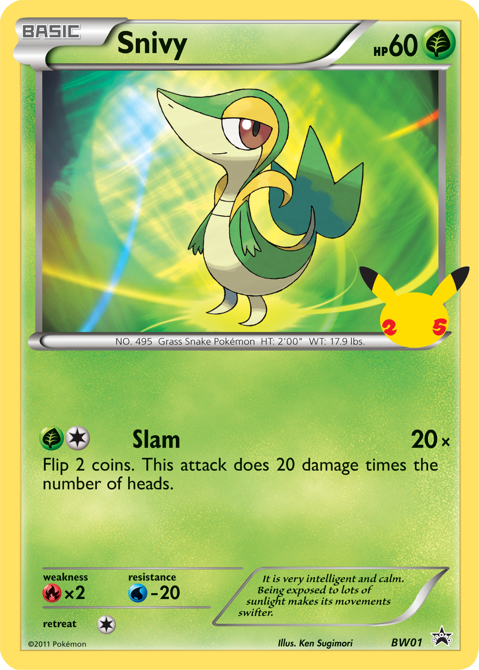 Snivy (BW01) (Jumbo Card) [First Partner Pack] | Mindsight Gaming