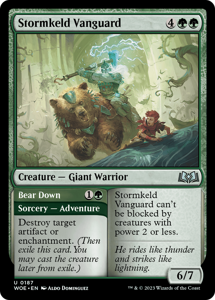 Stormkeld Vanguard // Bear Down [Wilds of Eldraine] | Mindsight Gaming