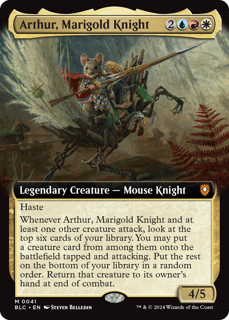 Arthur, Marigold Knight (Extended Art) [Bloomburrow Commander] | Mindsight Gaming