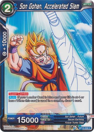 Son Gohan, Accelerated Slam (BT10-039) [Rise of the Unison Warrior 2nd Edition] | Mindsight Gaming