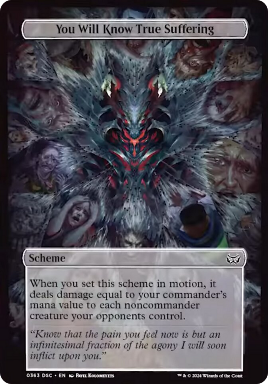 You Will Know True Suffering (Full Art) [Duskmourn: House of Horror Commander] | Mindsight Gaming